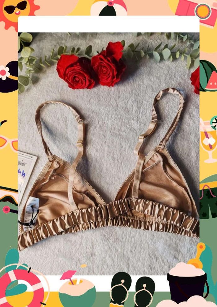 Soutien gorge doré bumpro - photo numéro 2