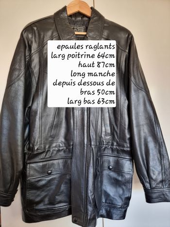 Veste homme en cuir
