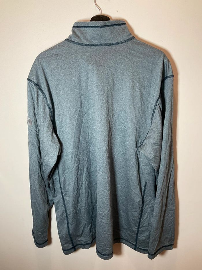 Sweat long léger 1/4zip pour homme The North Face gris chiné foncé taille XXL 187 - photo numéro 3