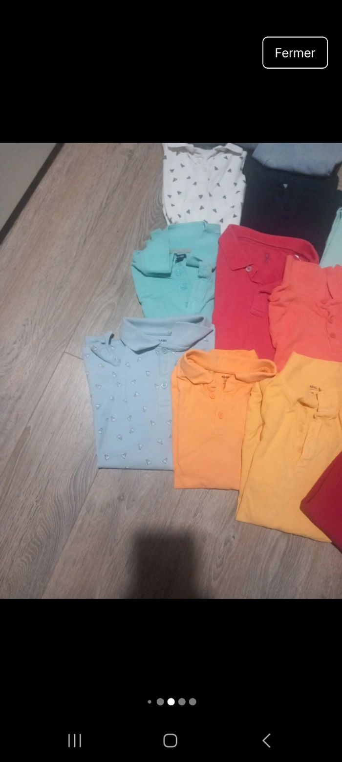 Lot 17 polos manches courtes 12 ans - photo numéro 6