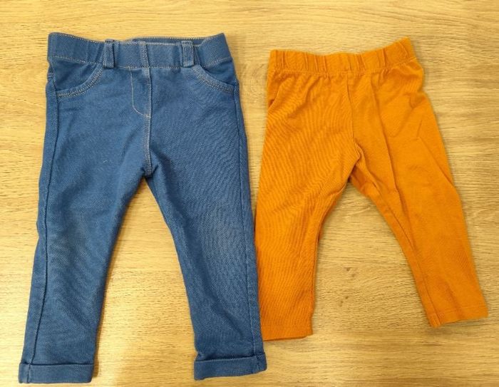 Lot leggings 12 mois