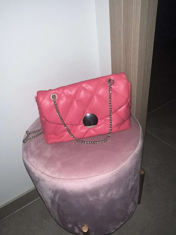 Sac rose matelassé Tendance