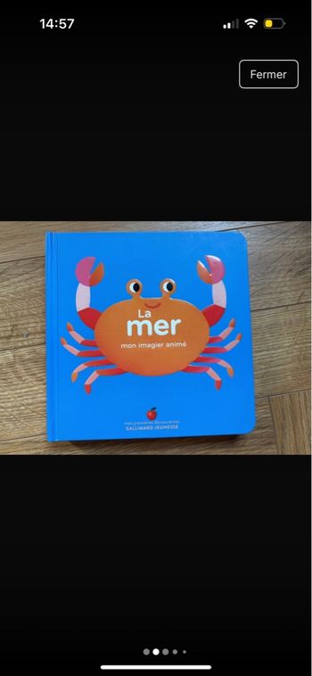 Livre imagier volets ouvrir enfant La mer Gallimard