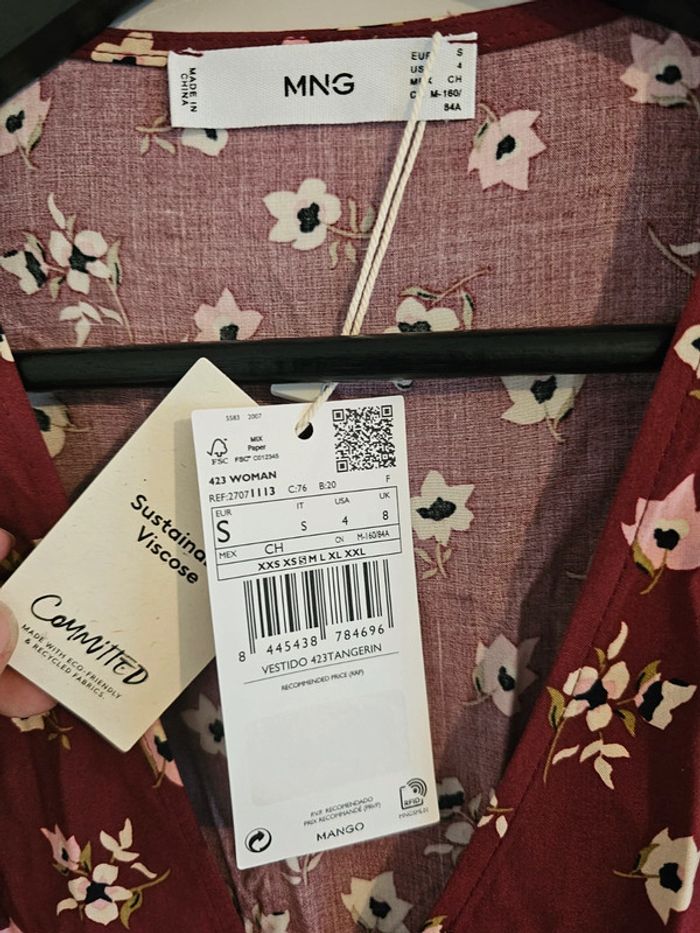 Robe manches longues Mango Taille S - photo numéro 2