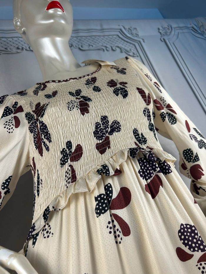 Robe longue Crème Ba&sh T2 / M neuve - photo numéro 4