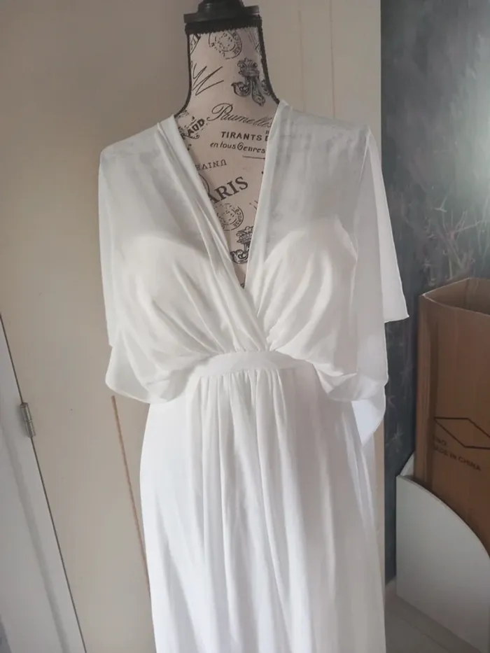 Robe longue blanche multiposition 36 - photo numéro 12