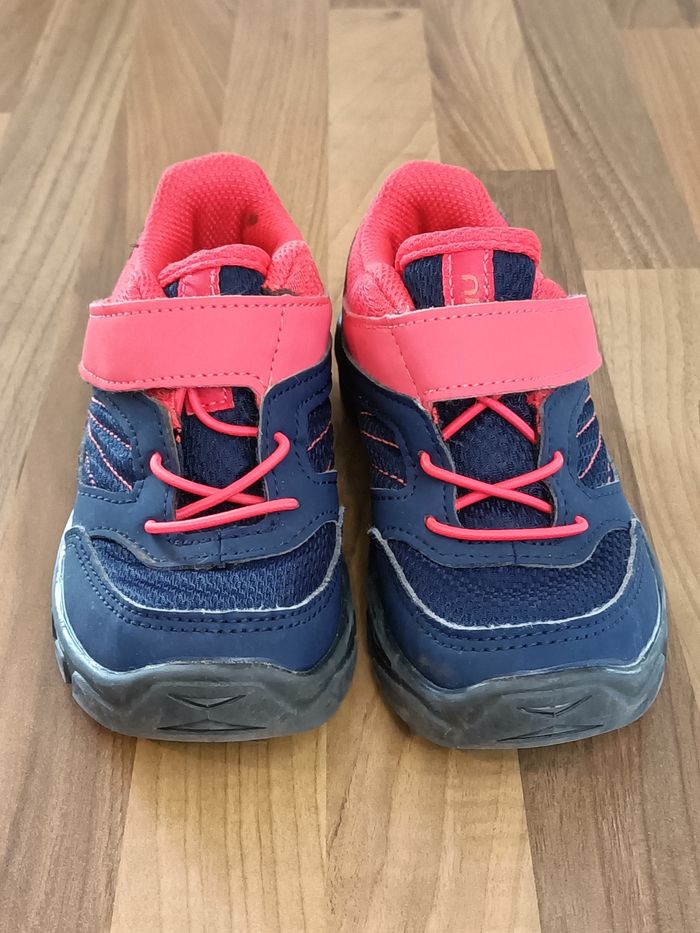 Chaussures de randonnée Quechua rose bleu marine 28 - photo numéro 2