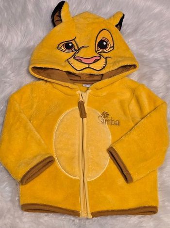 💙💙😍🤩 SUPERBE  Veste polaire SIMBA disneyland Paris 6 mois garçon 💙🤩😍