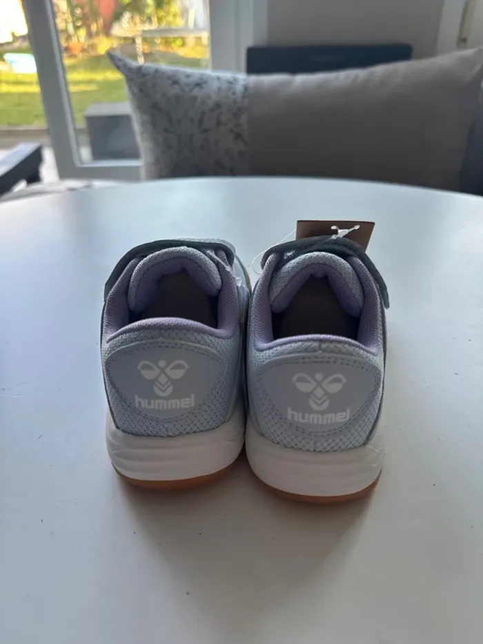 Baskets Hummel bleu clair et violet – Taille 33 – Neuves étiquette - photo numéro 4