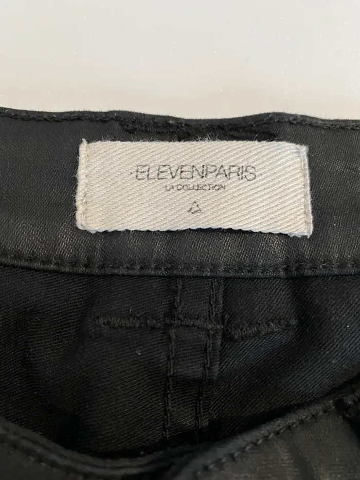 Jeans noir effet huile eleven Paris - photo numéro 3