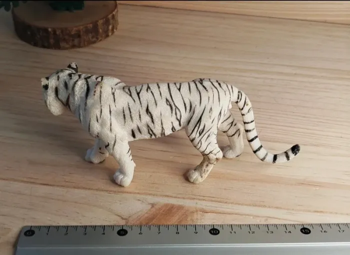 PAPO tigre blanc Figurine félin Animal de la savane - photo numéro 6