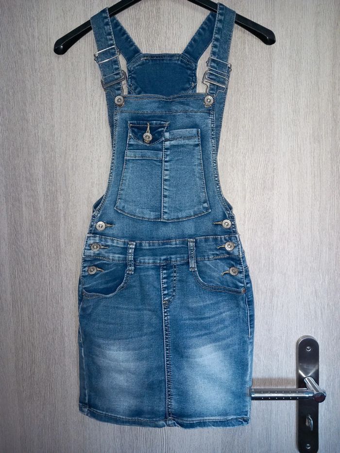 Salopette jupe en jean