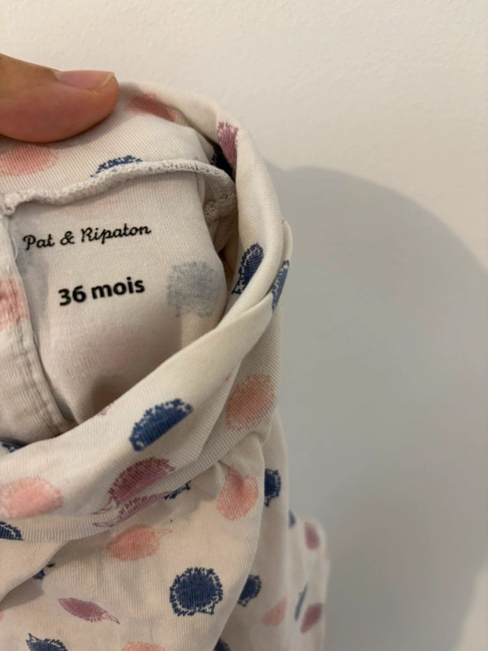 🧶 Pull à col roulé Pat & Ripaton - Taille 36 mois 🦔 - photo numéro 3