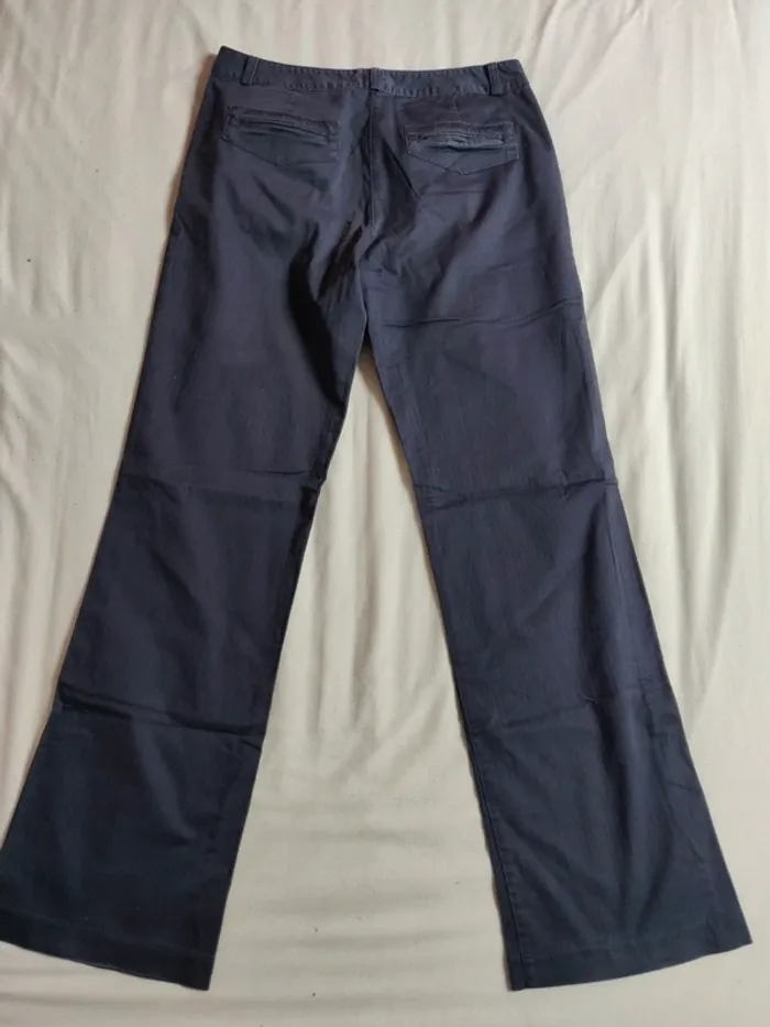 Pantalon droit Etam bleu marine taille 40 - photo numéro 5