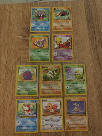 Lot 10 cartes Pokémon Wizard vintage Jungle Fossil Rocket