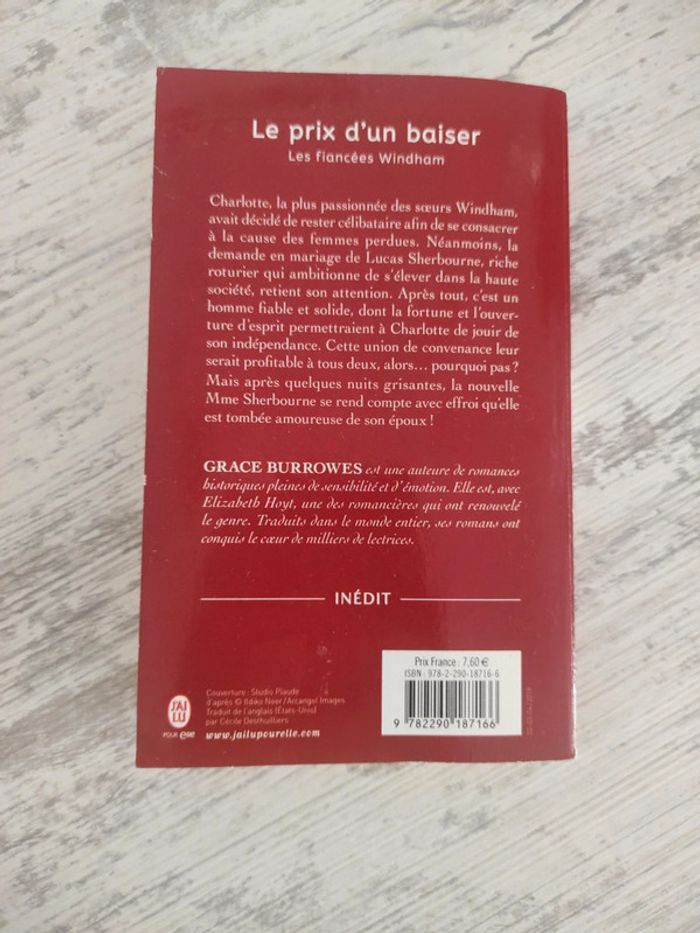 Le prix d'un baiser. Saga les fiancées windham tome 4. Grace Burrowes - photo numéro 2