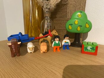 Charette et animaux Playmobil