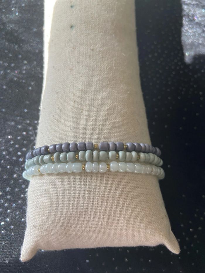 Bracelets dégradés gris