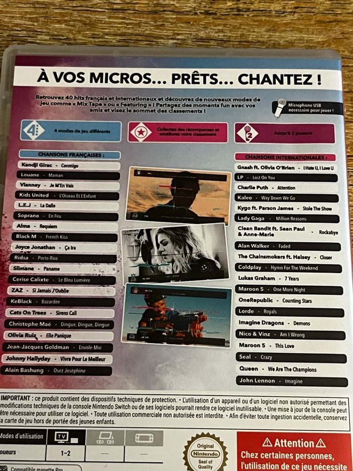 Jeu switch Let’s sing 2018 - photo numéro 2