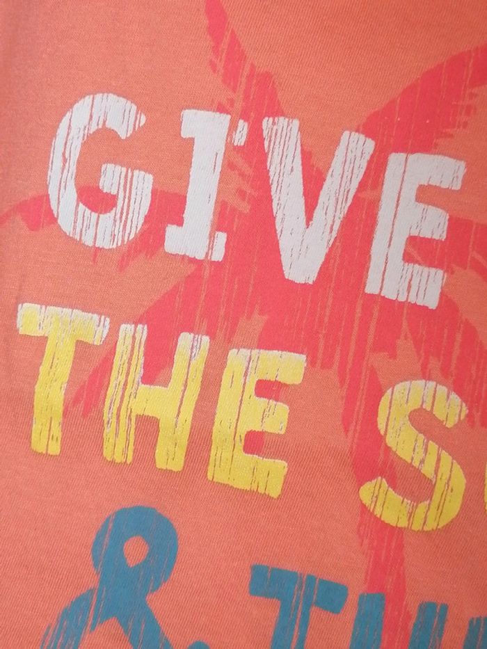 Tee-shirt abricot 5ans 108.113cm - photo numéro 3