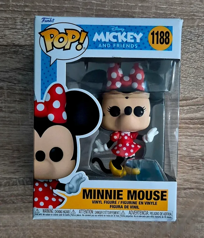 Figurine Pop Funko Disney : Minnie Mouse (Mickey and Friends) n°1188