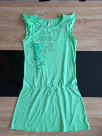 Robe verte menthe 10 ans