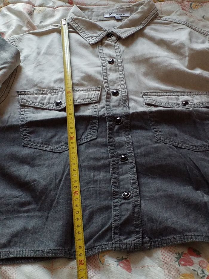 Chemise bicolores taille 38 très bon état - photo numéro 5