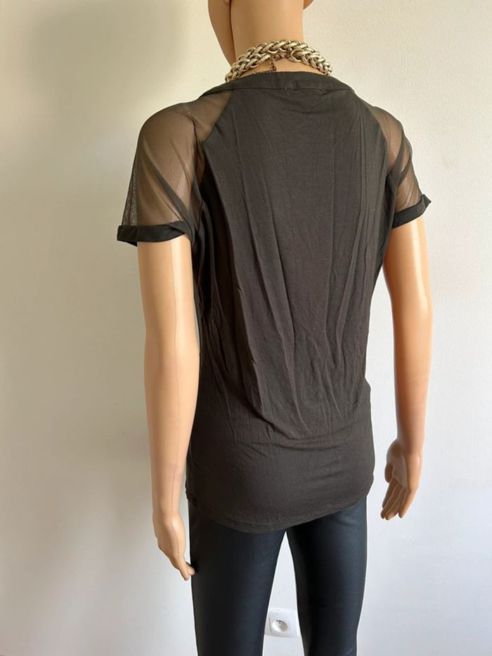 Haut kaki à manches courtes Morgan taille L TBE - photo numéro 8