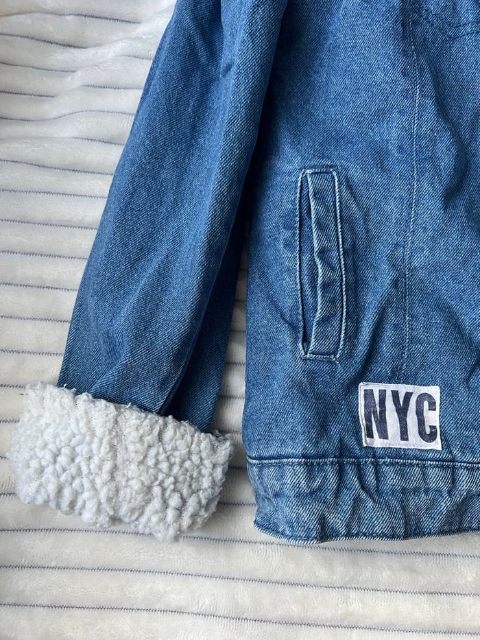 Veste en jean doublée fausse fourrure – La Fabrique des Garçons – Taille 12 ans - photo numéro 4