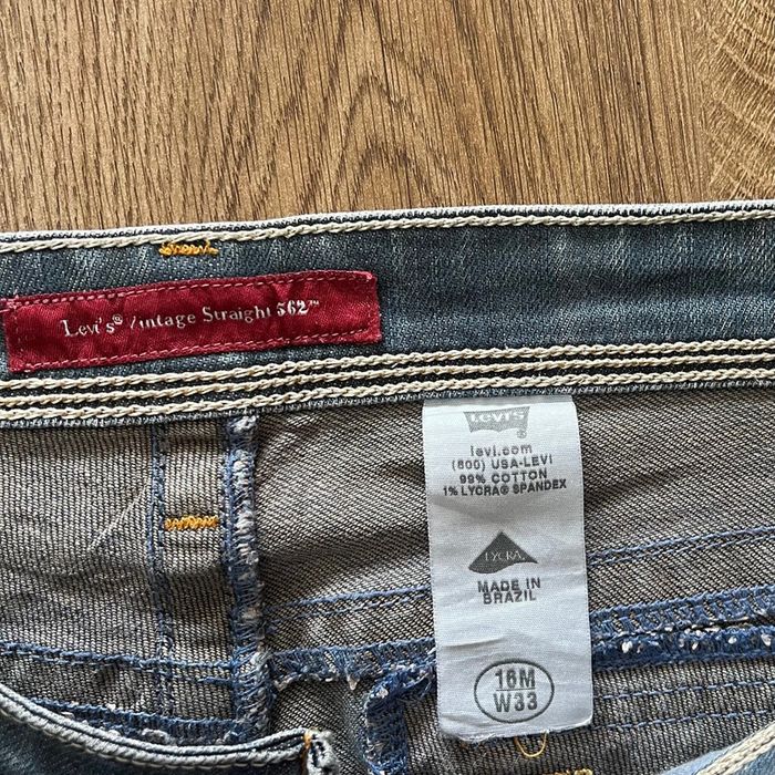 Jean/pantalon bleu Levi's Vintage Straight 562 pour homme, taille W 33 (42 taille française) - photo numéro 6