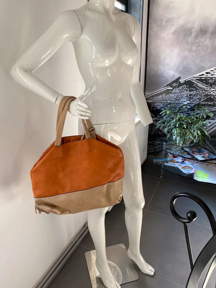 Ensemble 3 pièces sac à main pochette maquillage porte carte - photo numéro 4