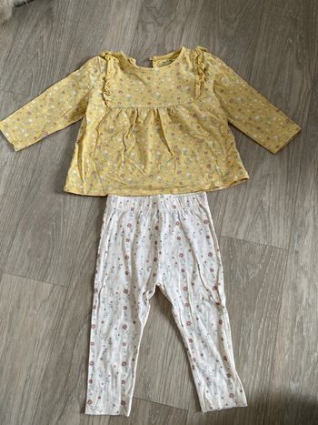 Legging + blouse 18 mois