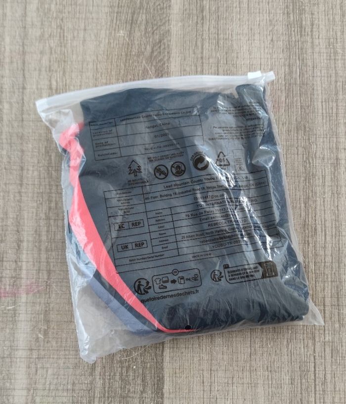 T-shirt manches courtes taille L couleur noir et rouge pour homme - photo numéro 7