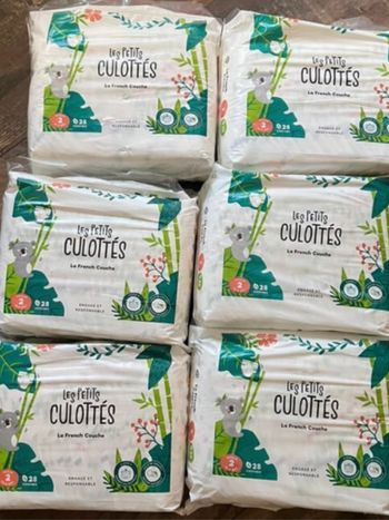 6 paquets de couches les petits culottés taille 2