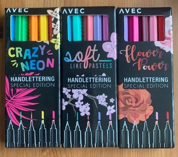 Lot de 15 Stylos de calligraphie Marqueurs Handlettering - Scrapbooking