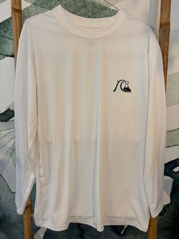 T shirt homme Quiksilver blanc upf protection