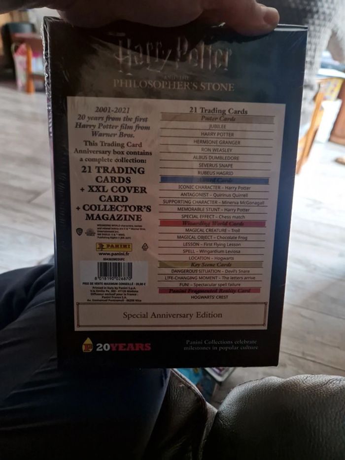 Coffret 20eme anniversaires panini cartes Harry Potter neuf sous scellé - photo numéro 7
