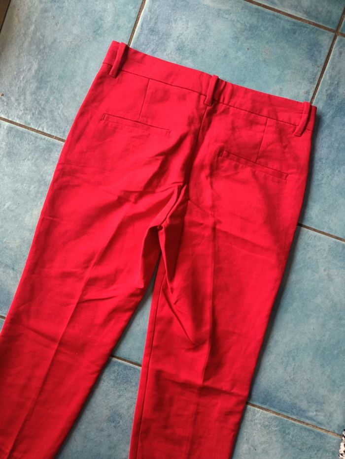 Pantalon tailleurs rouge Zara - photo numéro 3
