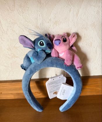 Serre-tête /ears Stitch et Angel Disneyland Paris neuf