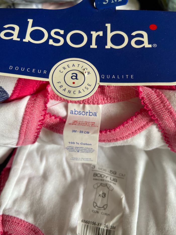 Lot de 3 bodies fille manches courtes - photo numéro 2