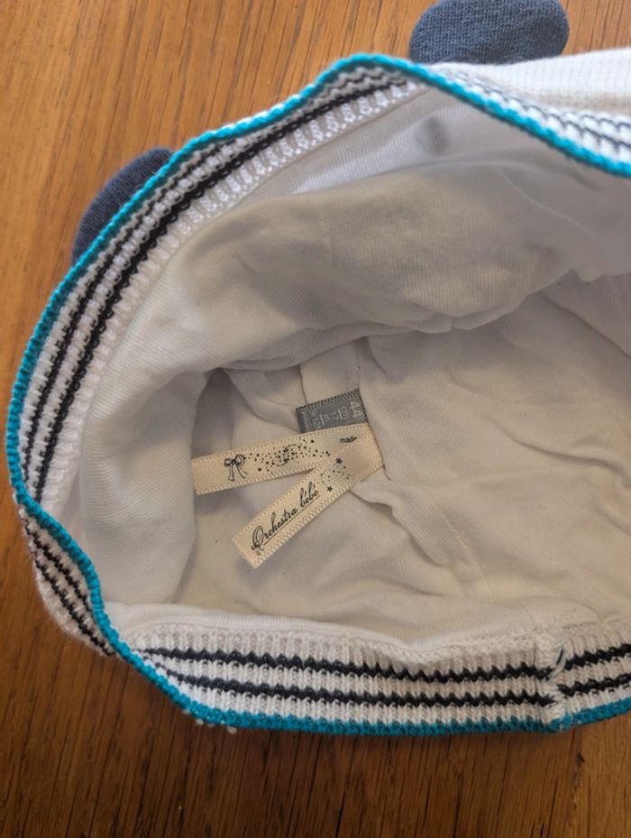 Bonnet bébé avec oreilles 9-12 mois Orchestra - photo numéro 3