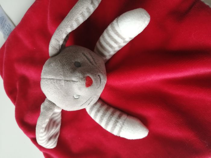 peluche lapin doudou plat - photo numéro 3