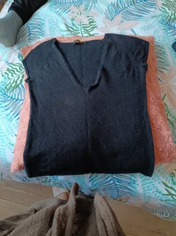 Tee short cachemire