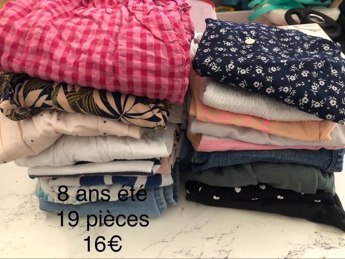 Lot vêtements fille été 8 ans