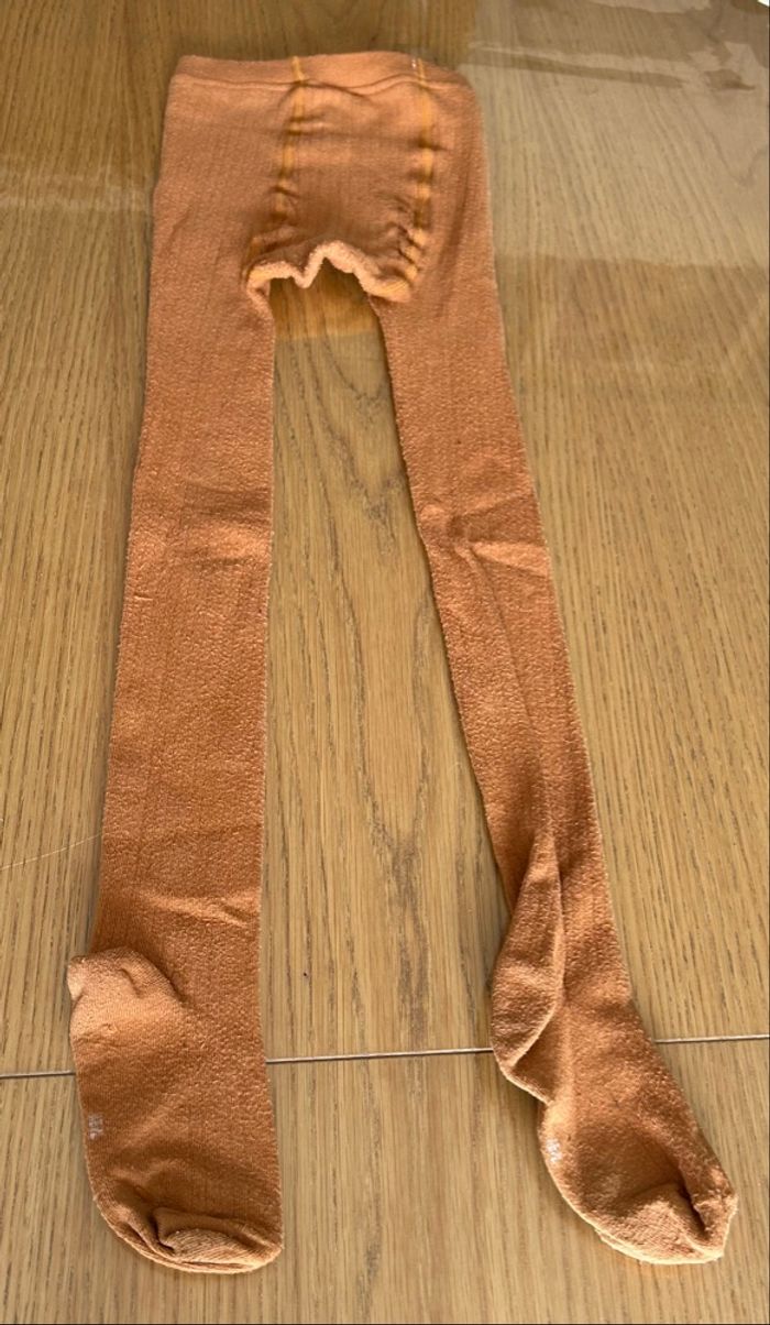 Legging avec pieds marron 7/9 ans okaidi - photo numéro 2