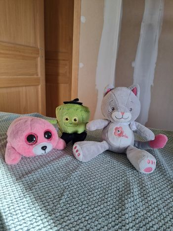 Lot de 3 petites peluches