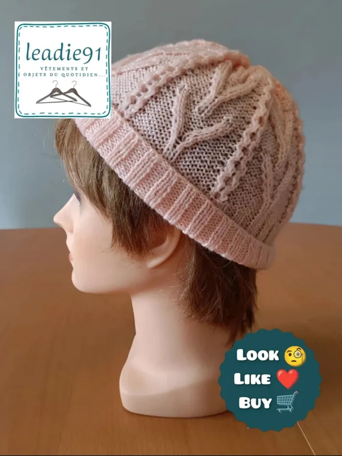 bonnet en laine fille 8 - 10 ans