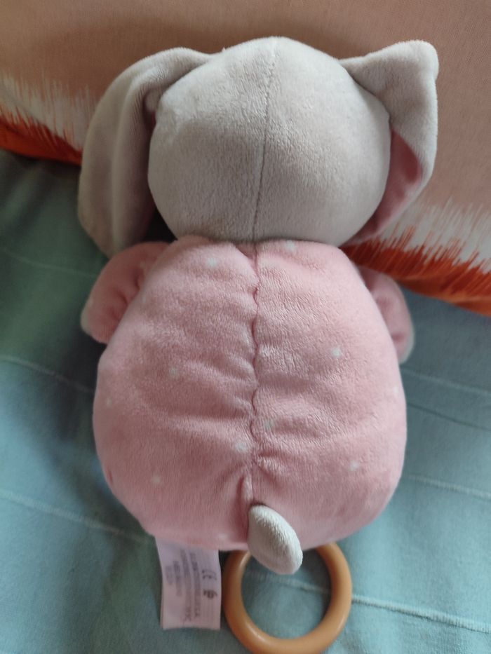 Doudou lapin rose musical simba - photo numéro 2