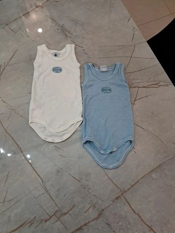 Lot de 2 bodies petit bateau