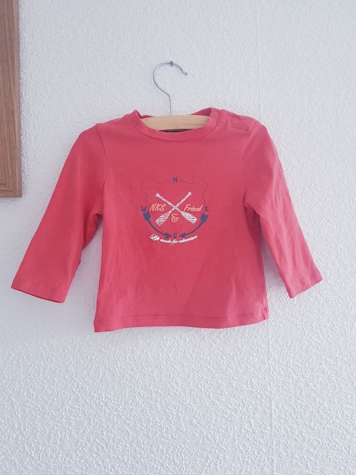 Noukie's - Bord de mer - Ensemble tee-shirt manches longues + pantalon legging (9 mois) - photo numéro 2
